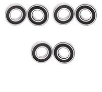 VIEUE Cuscinetti a Sfera 1/10pcs 623-2RS 624 -RS 625RS 626-2RS 627-2RS 628-2RS 629-2RS Rs 2RS Cuscinetti in Miniatura a Sfera di scanalatura Profonda sigillata in Gomma (Diameter : 10pcs 625 2rs)