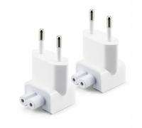 VIEVRE Adattatore CA da 2 Pezzi, Spina Europea, Spina Europea per Spina Sostitutiva dell'alimentatore Apple per MacBook, iPad, connessione Sostitutiva del convertitore del Caricabatterie