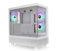 View 270 Plus TG ARGB Snow Mid Tower E-ATX Custodia; 3 x 120 mm ARGB Ventole incluse; Supporto radiatore fino a 360 mm; doppio pannello frontale e laterale in vetro temperato; CA-1Y7-00M6WN-01; 3 anni
