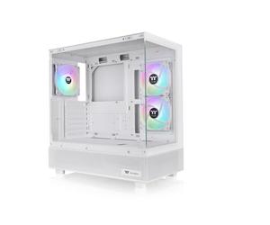 View 270 Plus TG ARGB Snow Mid Tower E-ATX Custodia; 3 x 120 mm ARGB Ventole incluse; Supporto radiatore fino a 360 mm; doppio pannello frontale e laterale in vetro temperato; CA-1Y7-00M6WN-01; 3 anni