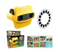 View Finder - ABS 13.5x7.5x9.4cm | 3D Retro Slide Educational Toy | Portable Interactive Projector Dinosaur Learning Viewer For Kids Boys Classroom Home Preschool Bedroom Birthday Christmas