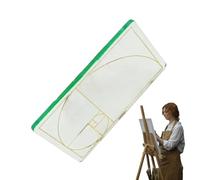 View Finder per disegno, composizione View Finder,Griglia del mirino 'Visualizzatore sezione aurea trasparente | Strumento di pittura per la sezione aurea, visualizzatore trasparente per la sezione au