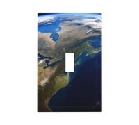 View from Space America on The Day Space Placca da parete Copertura per piastra interruttore 1-Gang Duplex Presa elettrica Piastra da parete Copertura per interruttore della luce per cucina Camera da