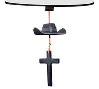 View Mirror Pendant - Cowboy Hat Cross Car Charm Mirror Ornament | Automotive Decor Hanger For Bag Men Backpack Vehicle Accessory Home Kitchen