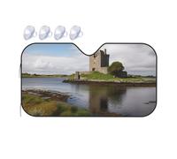 View of The Dunguaire Castle Parasole per parabrezza auto 2025 parasole pieghevole per auto divertente visiera parasole anteriore copertura per interni automobilistici protezione solare media
