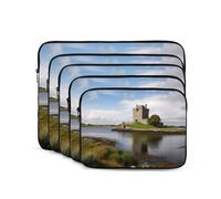 View of The Dunguaire Castle Print Laptop Sleeve Custodia per laptop portatile Borsa per laptop Moda Borsa per laptop Durevole Valigetta per uomo Donna Borsa da 13 pollici
