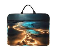 View under the moon - Custodia per computer portatile da 14", con manico, compatibile con computer e tablet da 14"