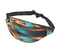 View Under The Moon - Marsupio a tracolla multifunzione, grande, per uomini e donne, sport all'aria aperta, viaggi, alla moda e portatile, nero, Come nella foto, Taglia unica, Zaino da escursionismo