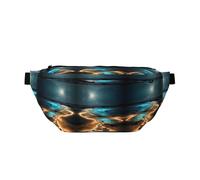 View under the moon Marsupio stampato con grande capacità e doppie tasche, adatto per viaggi e sport.