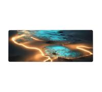 View Under The Moon Tappetino per mouse 30 x 80 cm. Tappetino per mouse XXL esteso, 80 x 30 cm Tappetino da scrivania da gioco