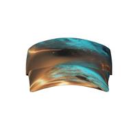 View Under The Moonsunhat, berretto cavo regolabile, traspirante, protezione UV, adatto per uomini e donne. Nero