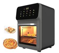 Viewable Air Fryer with LED Interior Light, 15L Extra Large Capacity Visual Air Fryer Oven, Digital Air Fryer, 1350W Fast Fry Bake Roast for Party Family