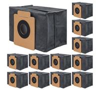 VIEWALL Confezione da 12 sacchetti per aspirapolvere compatibili con Eufy Clean X8 Pro X10 Pro Omni Robot Vacuum Stazione di vuoto (nero)