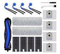 VIEWALL T80S Omni Accessori per aspirapolvere Ecovacs Deebot X9 PRO Omni/X11 PRO Omni/T80s Omni,1 Spazzola Principale,2 Rotoli di salviette Laterali,4 filtri HEPA,4 Sacchetti per Polvere