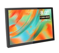 VIEWMEI Mini monitor da 8 pollici, piccolo schermo HDMI, risoluzione 1280 x 800, monitor portatile per PC portatile compatibile con console di gioco Raspberry Pi