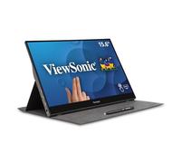 Viewsonic TD1655 Monitor PC 39,6 cm (15.6") 1920 x 1080 Pixel Full HD LED Touch screen Multi utente Nero, Argento
