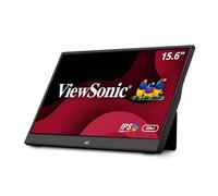 Viewsonic VA1655 Monitor portatile da 47 cm (16 pollici) (Full HD, pannello IPS, Mini-HDMI, 2x USB-C per Raspberry Pi/Xbox/PS4/PS5, altoparlanti) nero