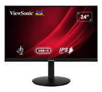ViewSonic VG2409U-2 Monitor IPS senza cornice FHD da 24" con 2 HDMI, DisplayPort in, uscita DisplayPort, USB tipo C, Ethernet RJ45, USB, Daisy Chain, supporto ergonomico completo