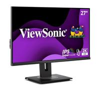 ViewSonic VG2748A-2K Monitor ergonomico IPS QHD da 27 pollici con sensore di luce ambientale, dimmer automatico dello schermo, avviso privacy schermo, hub USB, DisplayPort, HDMI e VGA per casa e