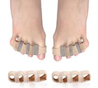 Viexpand 2 Pezzi Separatori Per Alluce Valgo, Riutilizzabile Correttori Per Alluce Valgo, Separatori Le Dita Dei Piedi Per Dita Sovrapposte, Separatore Dita Piede Donna Uomo(4 Zehen)