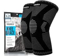 Viexpand 2Pezzi Ginocchiera Antiscivolo, Traspirante Utore Ginocchio, Ginocchiera Sportiva, Può Essere Utilizzato Per Ridurre il Dolore Al Ginocchio, Esercizio Quotidiano, Corsa e Corda Per Saltare(M)