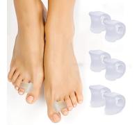 Viexpand 6 pezzi Divaricatore Dita Piedi, Alluce Valgo Correttore Silicone, Per Evitare Sfregamenti e Alleviare la Pressione