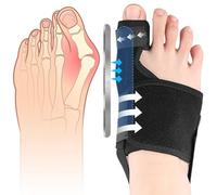 Viexpand Alluce Valgo Correttore, Tutore Separatori Per Piedi, Regolabile Correttore Dei Piedi, Divaricare e Allungare Le Dita, Giorno e Notte, Per Donna Uomo Proteggi Rilassare Dita(Diritto)