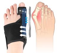 Viexpand Alluce Valgo Correttore, Tutore Separatori Per Piedi, Regolabile Correttore Dei Piedi, Divaricare e Allungare Le Dita, Giorno e Notte, Per Donna Uomo Proteggi Rilassare Dita(Sinistra)