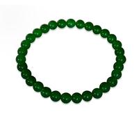Vifaleno Giada braccialetto, giada Malasya, naturale, verde, cerchio, 6mm