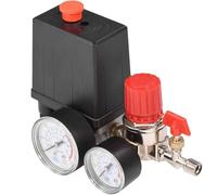 VIFER Regolatore della Valvola di Controllo del Pressostato del Compressore G1/8 con Manometro Compressore