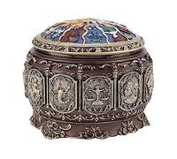 VIFERR Carillon Vintage Carillon Scatola Carillon Zodiacale Carillon con 12 Costellazioni Luce a LED Che Ruota Carillon Scatola Musicale per Compleanno Natale Regalo (Acquario)