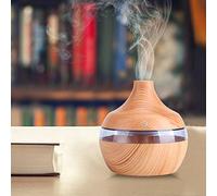 VIFERR Diffusore di Oli Essenziali 300ml, Umidificatore Elettrico per Ambienti, Diffusore di Aromi USB a Ultrasuoni con 7 Colori a Led per Camera Casa Yoga Ufficio Spa Regalo