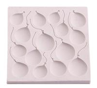 VIFERR Stampo in Silicone Fondente Stampi per Caramelle Palloncini per Torte 3D Mini Decorativo Stampi Fai da Te per Cioccolato Gelatina Biscotti Torte, Grigio Chiaro