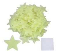 VIFERR Stelle Fluorescenti Adesive 100 Pezzi Stelle Adesive Fluorescenti da Parete Stelline Luminose Adesive per Cameretta Soggiorno