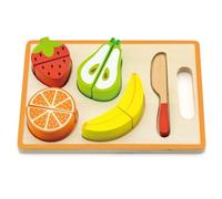 VIGA 50978 - Set da Taglio Frutta in legno, per bambini, Rosa