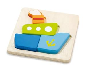 Viga Puzzle con Grandi Pezzi in Legno Scelta di dodici Design per Bambini a Partire dai 18 Mesi in su.