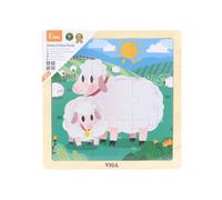 VIGA puzzle in legno con pecorelle - 9 pezzi