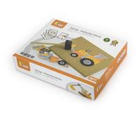 VIGA martelliera in sughero - veicoli da costruzione, 45 pezzi Montessori
