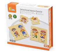 VIGA Toys Getting Dressed Sequence Puzzle Set