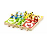 Viga Toys® Gioco del Ludo con Animali in Legno - dai 3 Anni