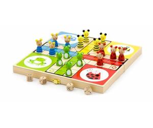 Viga Toys® Gioco del Ludo con Animali in Legno - dai 3 Anni