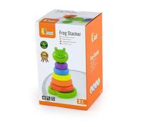 Viga Toys vg50258 rana, a incastro, in legno, Multicolore