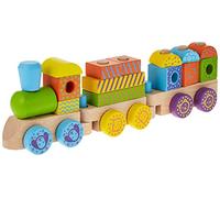 Viga Toys vg50572 farbiges Steckspiel Treno, in Legno, Multicolore