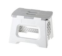 VIGAR Compatto Sgabello Pieghevole per Adulti, 23 cm, Sgabello Pieghevole Portatile Antiscivolo per Casa, Cucina, Bagno, Campeggio, Doccia, Supporta Fino a 150 kg, Grigio