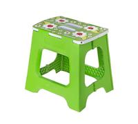 Vigar Compatto Sgabello Pieghevole per Adulti, 32 cm, Sgabello Pieghevole Portatile Antiscivolo per Casa, Cucina, Bagno, Campeggio, Doccia, Supporta fino a 150 kg, Ladybug on Top