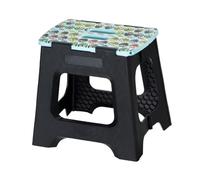 Vigar Compatto Sgabello Pieghevole per Adulti, 32 cm, Sgabello Pieghevole Portatile Antiscivolo per Casa, Cucina, Bagno, Campeggio, Doccia, Supporta fino a 150 kg, Owl on Top