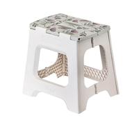 Vigar Compatto Sgabello Pieghevole per Adulti, 32 cm, Sgabello Pieghevole Portatile Antiscivolo per Casa, Cucina, Bagno, Campeggio, Doccia, Supporta fino a 150 kg, Grigio Florganic on Top