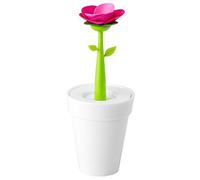 VIGAR Flower Shop Vaso Decorativo Bianco, Polipropilene, Silicone, 11x11x28.5