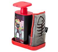 VIGAR Kit Lavapiatti 3 pezzi Felix Nero/Rosso