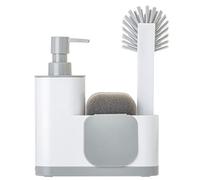 VIGAR Monobloc - Set di lavello, 4 pezzi, colore: bianco, 350 mm, Plastica, grigio